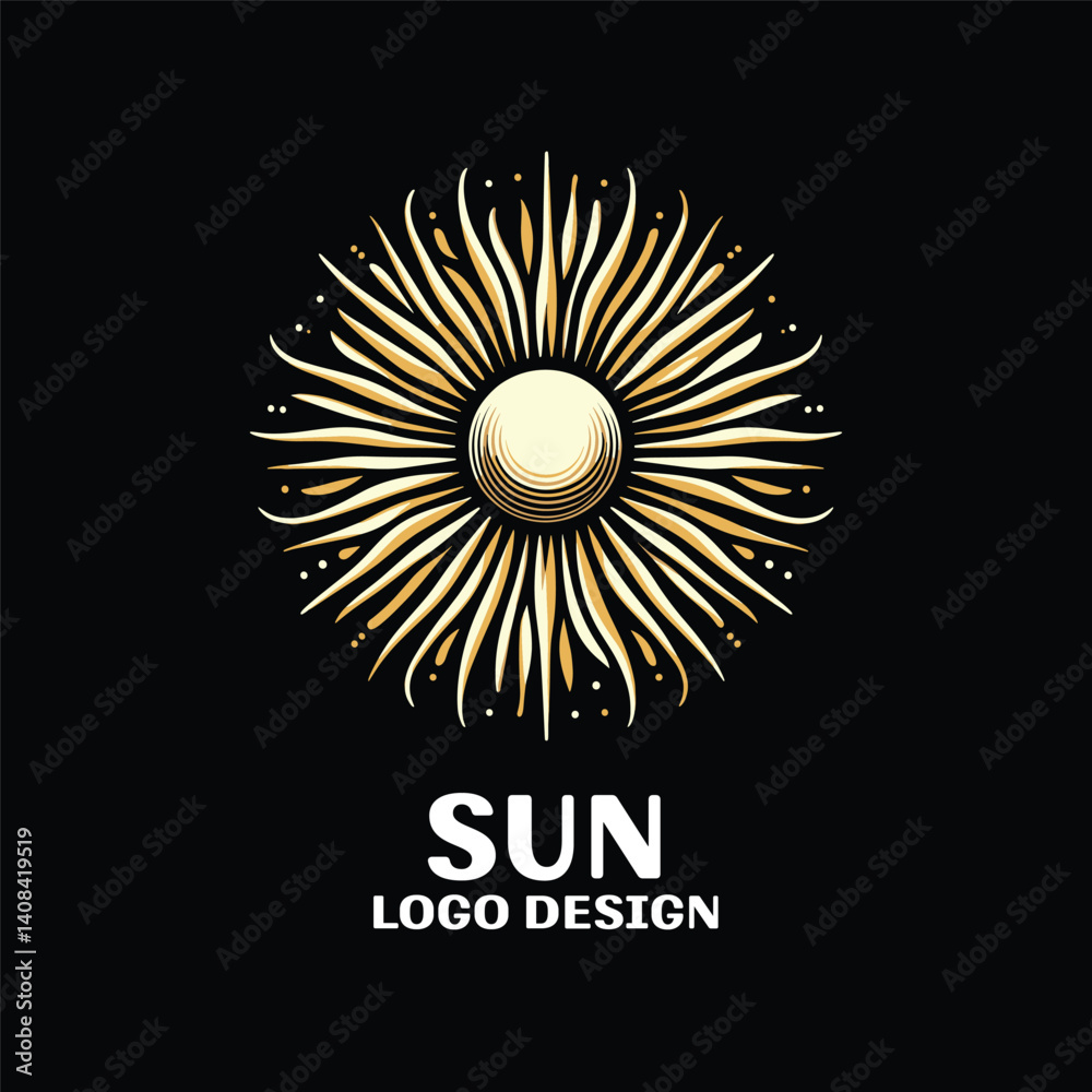Fototapeta premium Sun Vector Logo Design