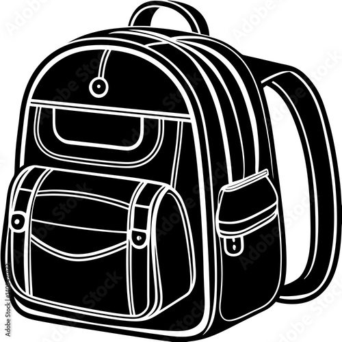 illustration of a bag  Vector icon illustration silhouette Graphics design image white background 
