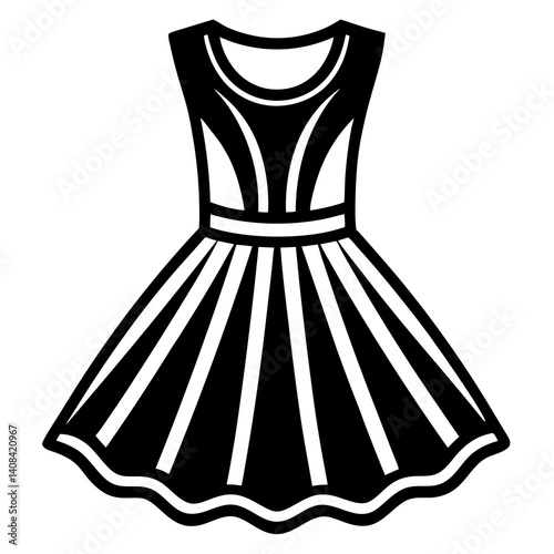 fashion dress vector illustration  Vector icon illustration silhouette Graphics design image white background 