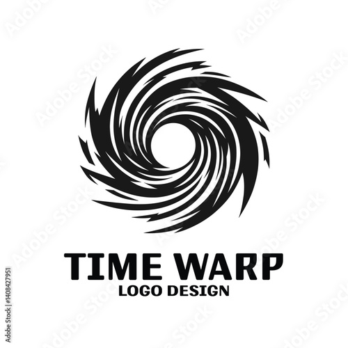 Time Wrap Vector Logo Design
