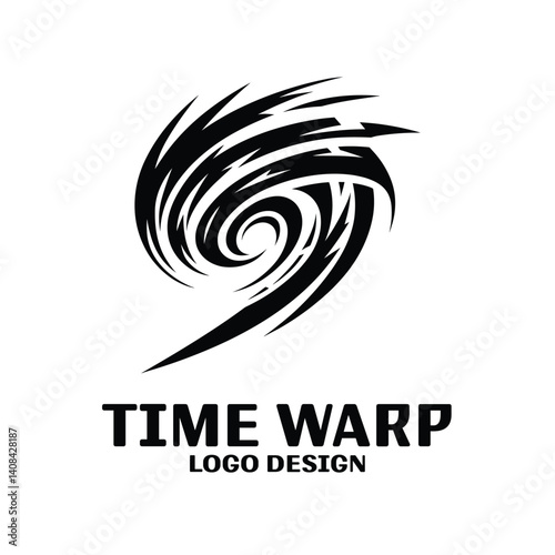 Time Wrap Vector Logo Design