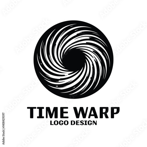 Time Wrap Vector Logo Design