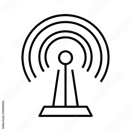 network access point device outline vector