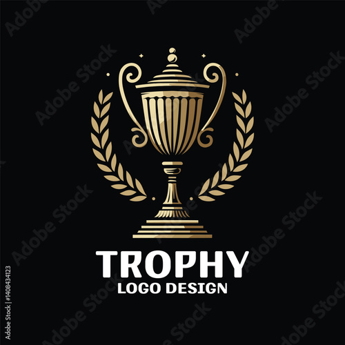 Trophy Vector Logo Design