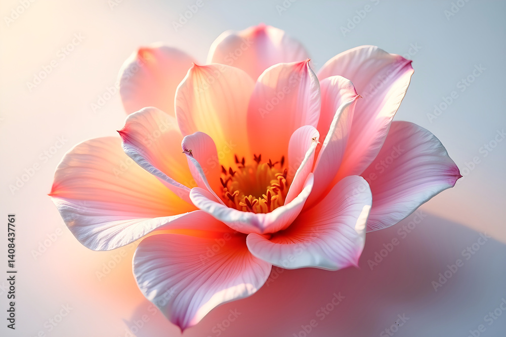 detailed close-up of a pink lily flower in full bloom detailed close-up of a pink lily flower in full bloom