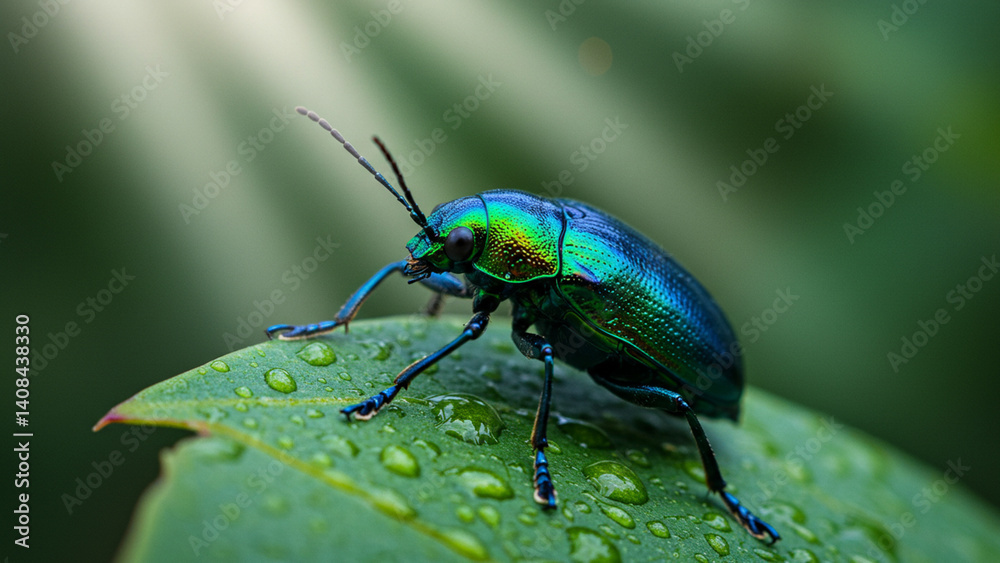 Discover the Hidden Beauty of a Jewel Beetle in the Forest Discover the Hidden Beauty of a Jewel Beetle in the Forest