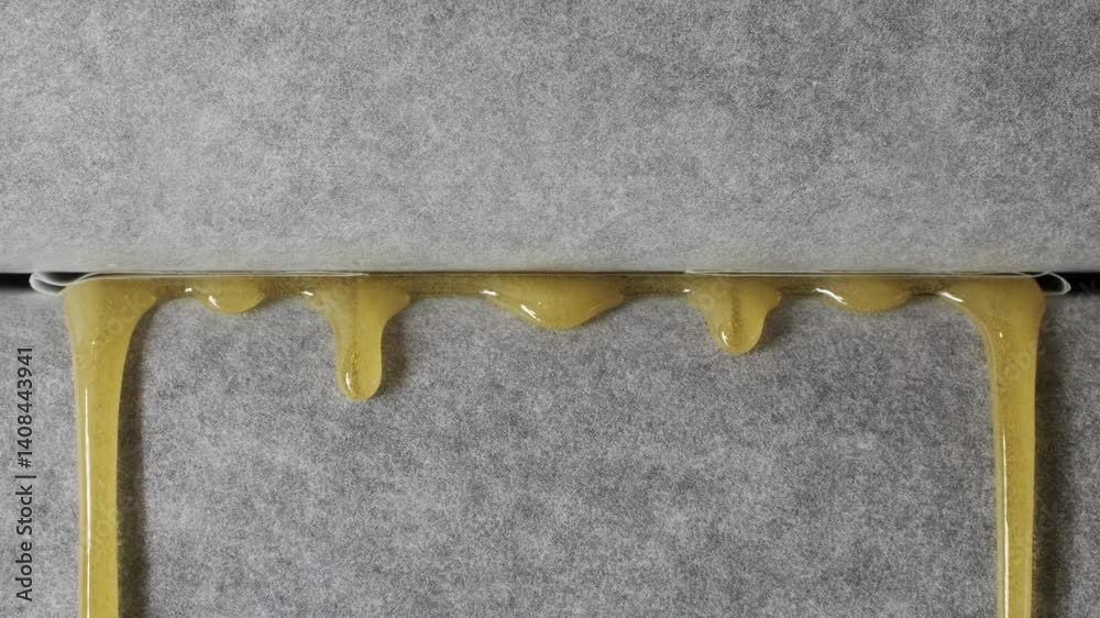 Freshly pressed medical cannabis, hash, live rosin, close-up. Concentrate or cannabis oil obtained by heat-pressing fresh marijuana auto-flowering plants. Production of CBD isolate