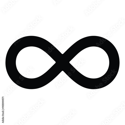 Infinity Symbol Icon Representing Eternity, Limitlessness, or Endless Concepts

