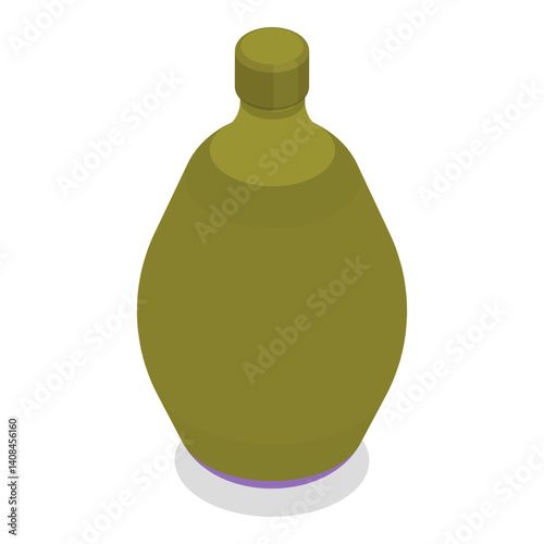 3D Isometric Flat Vector Illustration of Millitary Collection, Army Equipment. Item 1