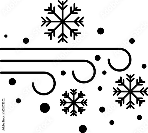Ice Storm. Winter Weather Icon