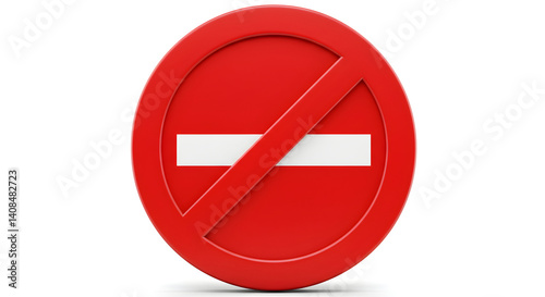 Free Download Red Prohibition Sign Depicting Access Restriction, Concept for Safety and Security - GFXLoad
