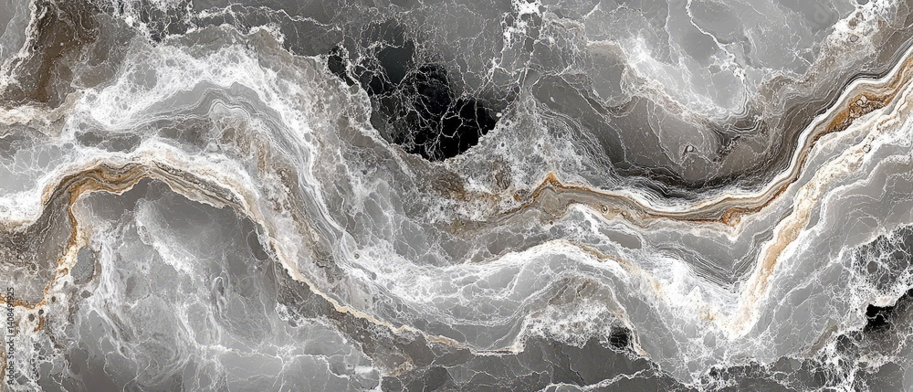 Obraz premium Gray and beige marble-like stone pattern.