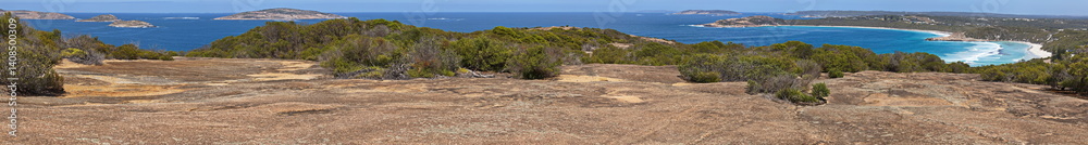 Panoramic view from Rotary lookout in Esperance, Western Australia, Australia