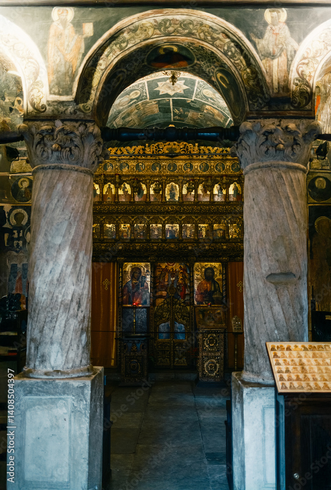 Interiors Of Stavropoleos Monastery, Bucharest