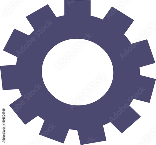 Settings mobile widget button vector illustration