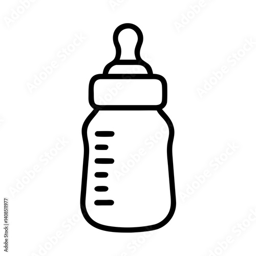 baby milk bottle vector illustration