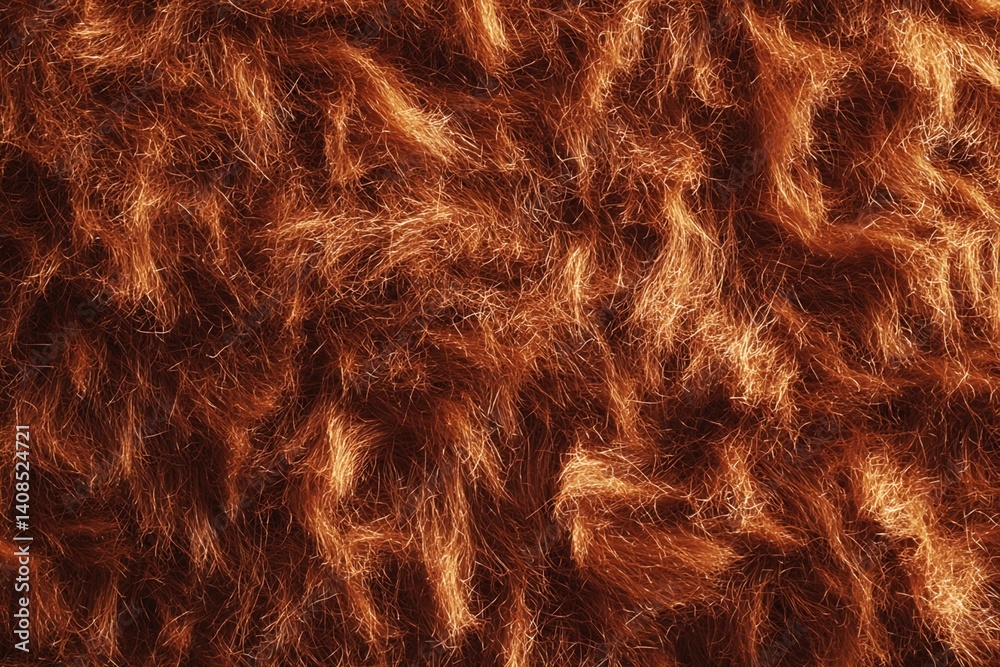 Naklejka premium Reddish-Brown Fiber Texture