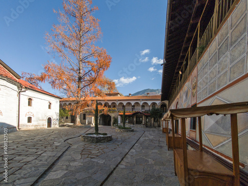 Obraz na płótnie Medieval Bachkovo Monastery, Bulgaria w salonie