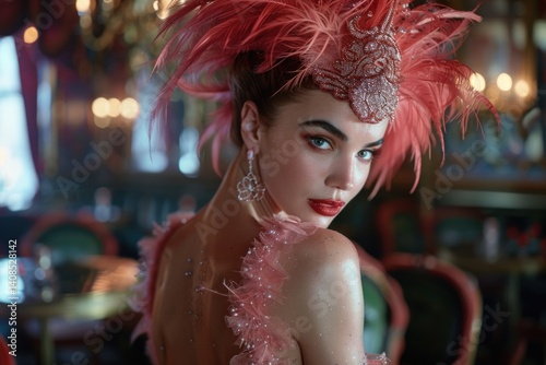 Tribute to entertainment: world burlesque day, timeless allure, expressive movement, classic sophistication, dramatic flair, sensual artistry, historical significance costume creativity feminine power