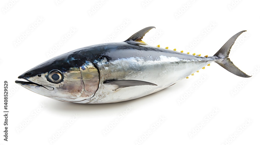 Fresh Whole Tuna Fish Ready for Culinary Preparation and Presentation Fresh Whole Tuna Fish Ready for Culinary Preparation and Presentation