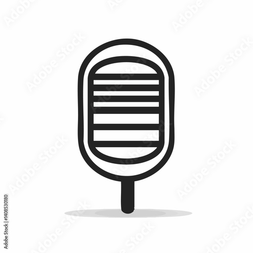 Voiceover - Vector icon, isolated on white background  -  
