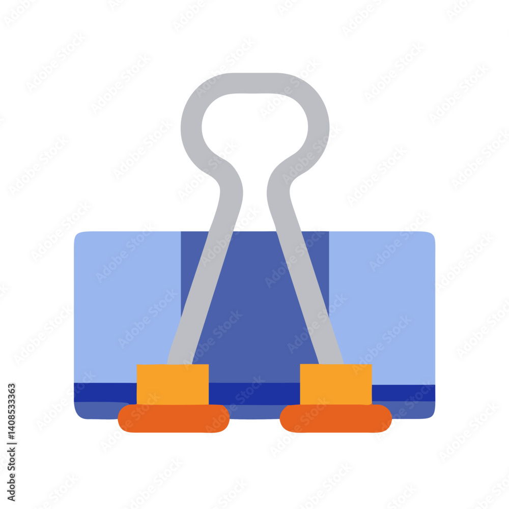 Obraz premium Colorful Bulldog Clip for Organizing Documents 