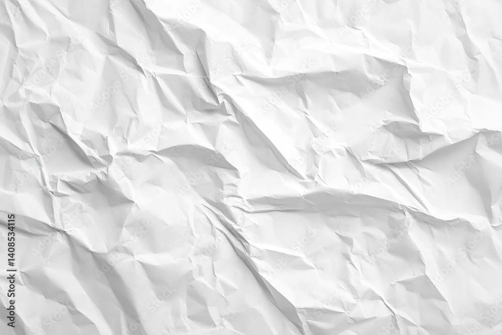 Obraz premium Crumpled white paper texture