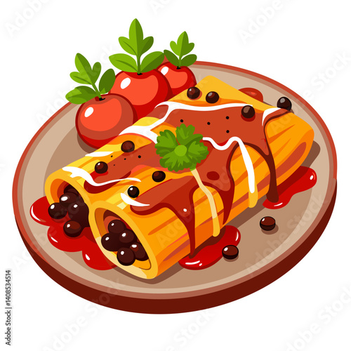 Delicious Cannelloni Pasta with Savory Filling and Tomato Sauce
