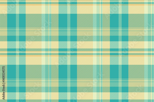 Outfit vector pattern background, lumberjack seamless fabric check. Shirt textile plaid texture tartan in light and teal colors.