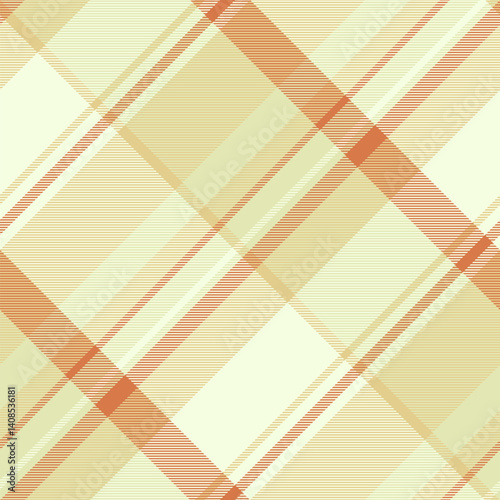 Elegant plaid pattern with intersecting lines in warm, earthy tones. Perfect for backgrounds, textiles, or design elements needing a touch of classic sophistication.