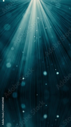 Particles Floating in God Rays from Single Light Source – Looping Animation


