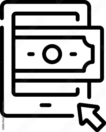 online payment illustration on a white background     