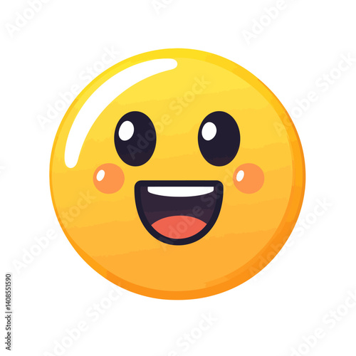 A contemporary depiction of astonished emoticons, available as colorful icons suitable for website design, featuring a simple style on a transparent background in PNG format