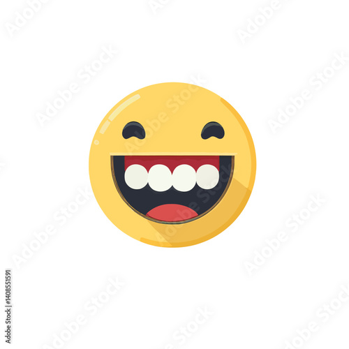 Contemporary depiction of smiling tooth emoticons, available as colored icons for incorporation into website design, presented in a simple style on a transparent background in PNG format