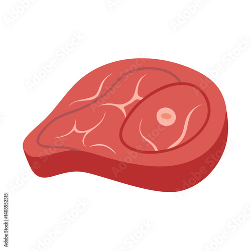 Raw Steak Cut: Fresh, Uncooked, Marbled Beef