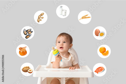 Cute baby and different dra...