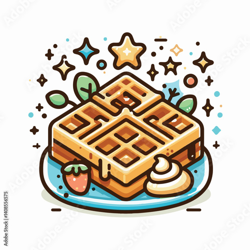 food, waffle, dessert, breakfast, background, pastry, sweet, snack, delicious, illustration, homemade, lunch, tasty, crispy, bakery, fresh, white, baked, meal, belgian, wafer, cream, cake, golden, str