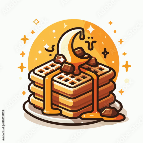 food, waffle, dessert, breakfast, background, pastry, sweet, snack, delicious, illustration, homemade, lunch, tasty, crispy, bakery, fresh, white, baked, meal, belgian, wafer, cream, cake, golden, str