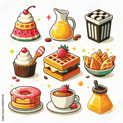 food, waffle, dessert, breakfast, background, pastry, sweet, snack, delicious, illustration, homemade, lunch, tasty, crispy, bakery, fresh, white, baked, meal, belgian, wafer, cream, cake, golden, str