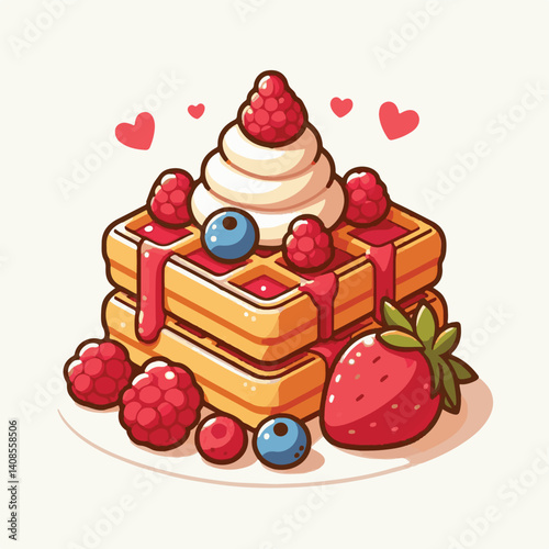 food, waffle, dessert, breakfast, background, pastry, sweet, snack, delicious, illustration, homemade, lunch, tasty, crispy, bakery, fresh, white, baked, meal, belgian, wafer, cream, cake, golden, str