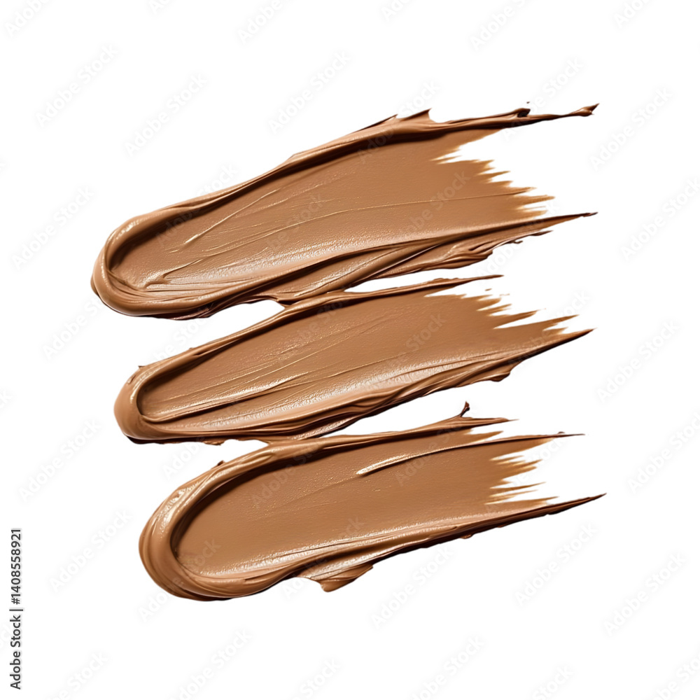 Abstract Brown Swatch Strokes On Transparent Background Illustration Abstract Brown Swatch Strokes On Transparent Background Illustration