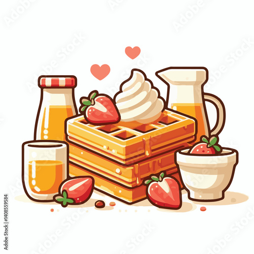 food, waffle, dessert, breakfast, background, pastry, sweet, snack, delicious, illustration, homemade, lunch, tasty, crispy, bakery, fresh, white, baked, meal, belgian, wafer, cream, cake, golden, str