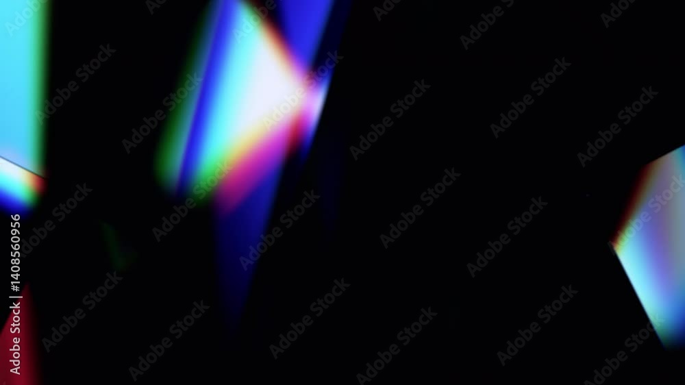 Abstract animation, iridescent background design, 4k looping video, 3d render