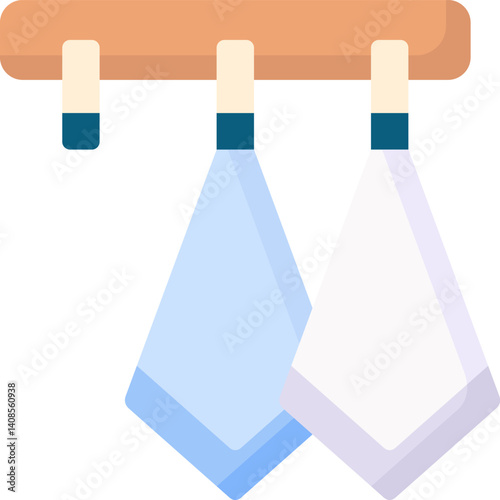 towels (2) illustration on a white background    