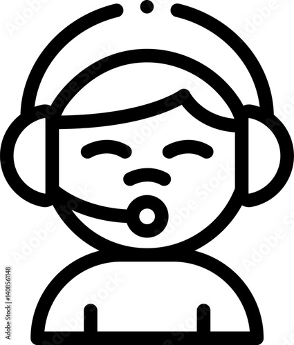 translator illustration on a white background     