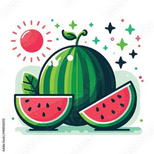 watermelon, fruit, background, juicy, healthy, food, fresh, red, summer, green, ripe, sweet, organic, slice, freshness, melon, cut, dessert, delicious, piece, berry, tropical, vegetarian, nature, nutr