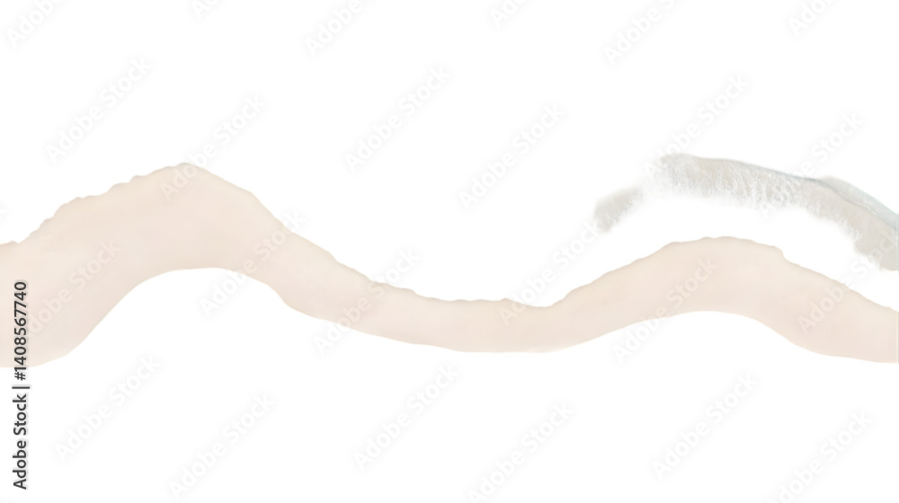 Abstract White Wave Isolated On A Black Background Illustration Abstract White Wave Isolated On A Black Background Illustration