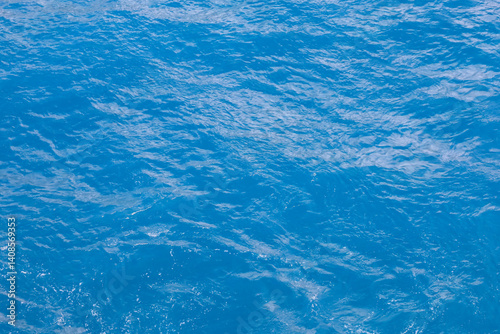 The beautiful azure blue water in the French Riviera (Cote d'Azur). Mediterranean sea water.