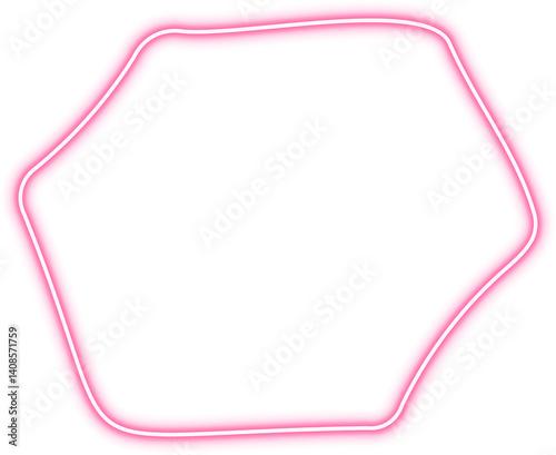 Flowing form with fold-shaped polygon, featuring smooth curves, glowing neon outlines, and dynamic contours.