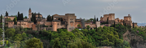 Photography Diferentes vistas panorámicas de la Alhambra de Granada desde el Albaicín, Españ